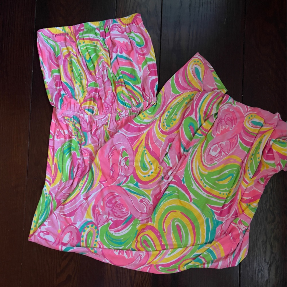 NWOT Lilly Pulitzer Marlisa Multi All Nighter Strapless Maxi Dress Size Small - Picture 5 of 5